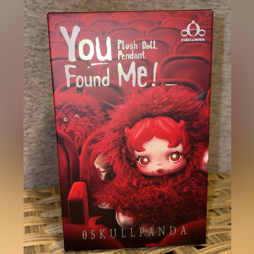 Skullpanda You Found Me! Darkness Plush Pendant